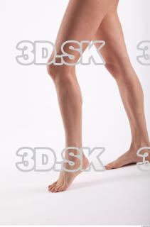 Calf flexing photo references of nude Molly 0001